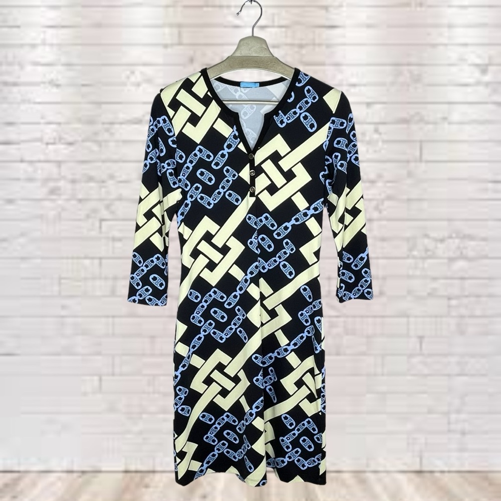J. McLaughlin Catalina Cloth Long Sleeve Dress Size S